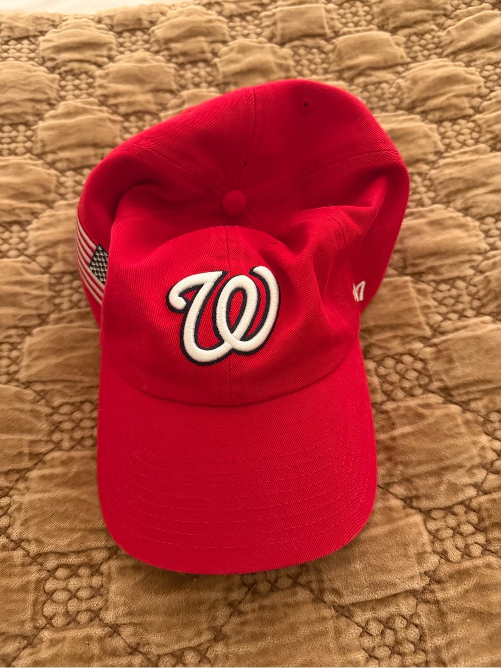Red Embroidered 'W' Baseball Cap - Women's Hat